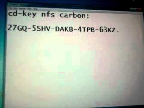 nfs carbon pc key